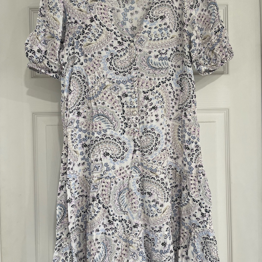 LOFT Pastel Paisley Mini Dress